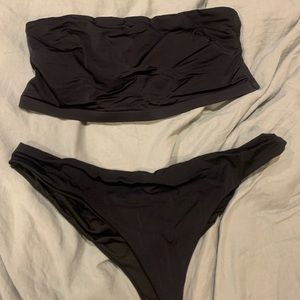 Black tube, thong bikini / Women’s Swim Wear